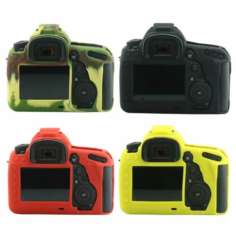 Soft Silicon Sleeve Armor Skin Case Body Cover Protector for Canon EOS 5D Mark IV 5D4 DSLR Camera Shell Protective Video Bag