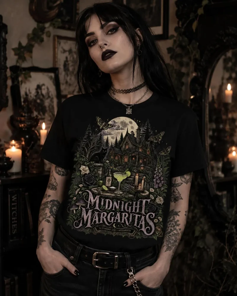 Midnight Margarita Shirt, Salem Shirt, Witch's Love Practical Magic, Tequila Shirt, Retro Witch, Halloween Witch Shirt