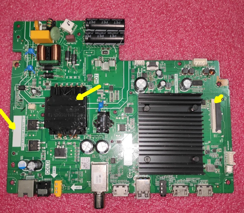 Free shipping!! TPD.RT2851M.PB781（T）） 3RT51MB1T2A    Three in one TV motherboard 16G memory WiFi network motherboard