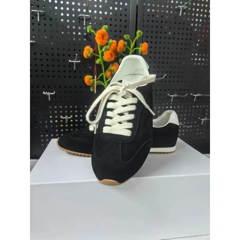 2026 New Vintage German Trainer Shoes Women Suede Casual Sneakers Flat Sole Retro Running Shoes view 4