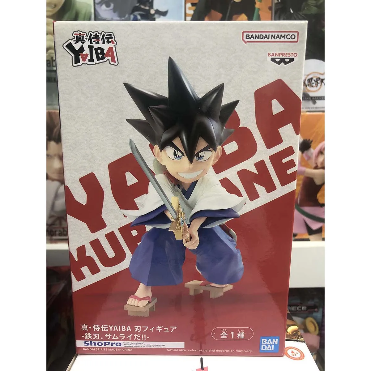 BANDAI Banpresto Kurogane Yaiba Shin samouraï-den Yaiba, figurine originale de dessin animé, modèle de jouet, ornements de bureau à collectionner, en Stock