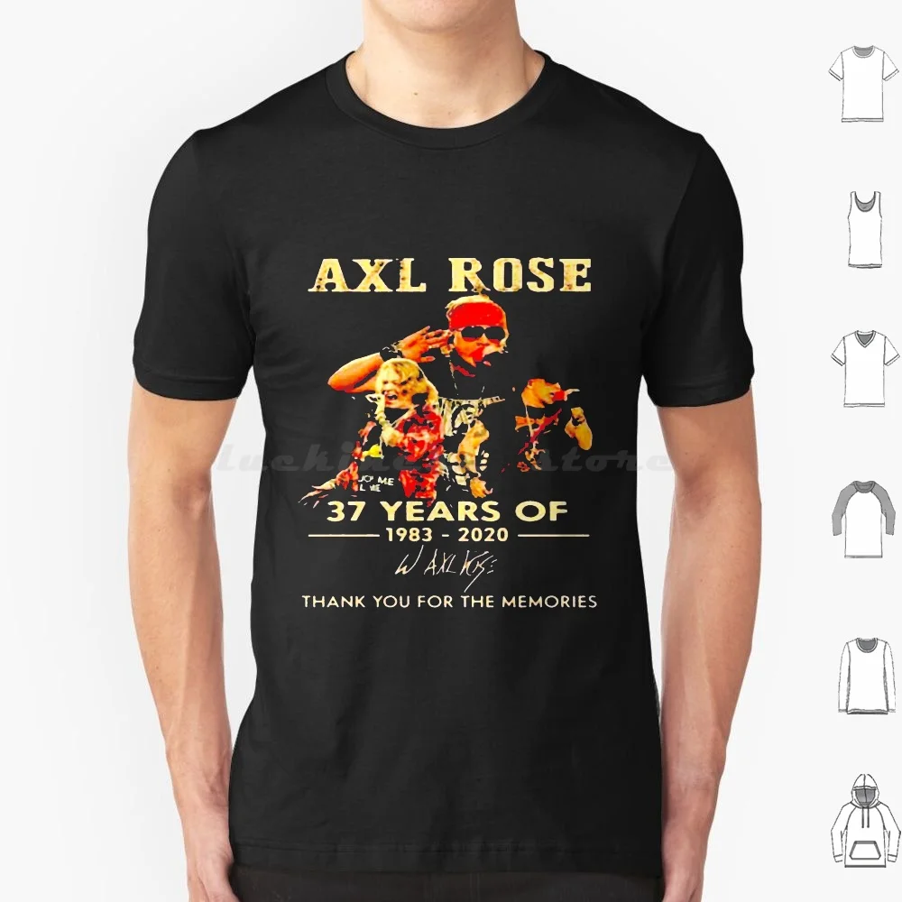 37 Years Of 1983 2020 T Shirt Big Size 100% Cotton Axl Rose Slash Guns N Roses Music Axl Metal Guitar 80 S Gnr Guns And Roses