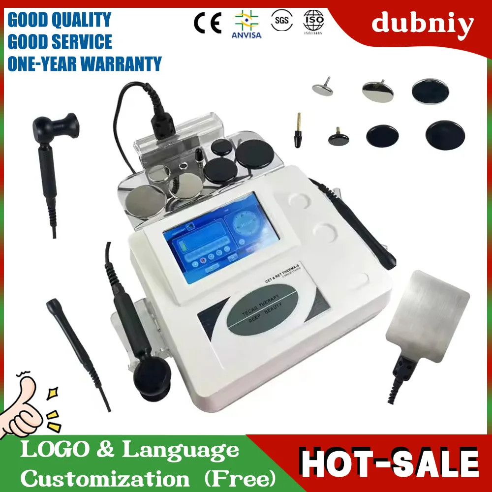 

448KHz Indiba Tecar RET CET Monopolar RF Diathermy Therapy Face Lift Wrinkle Removal Pain Recovery Radio Frequency Device