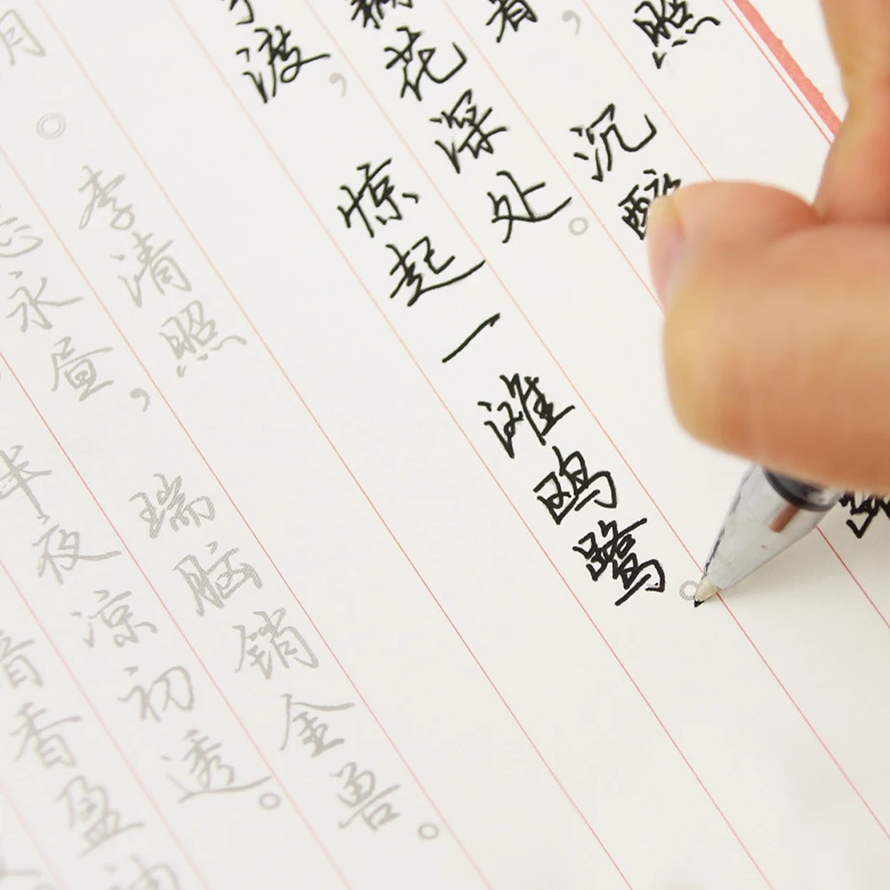 

1pc Chinese Calligraphy Copybook Handwriting Practice Book For s Students Gift Tracing Paper Workbook Calligraphy Paper