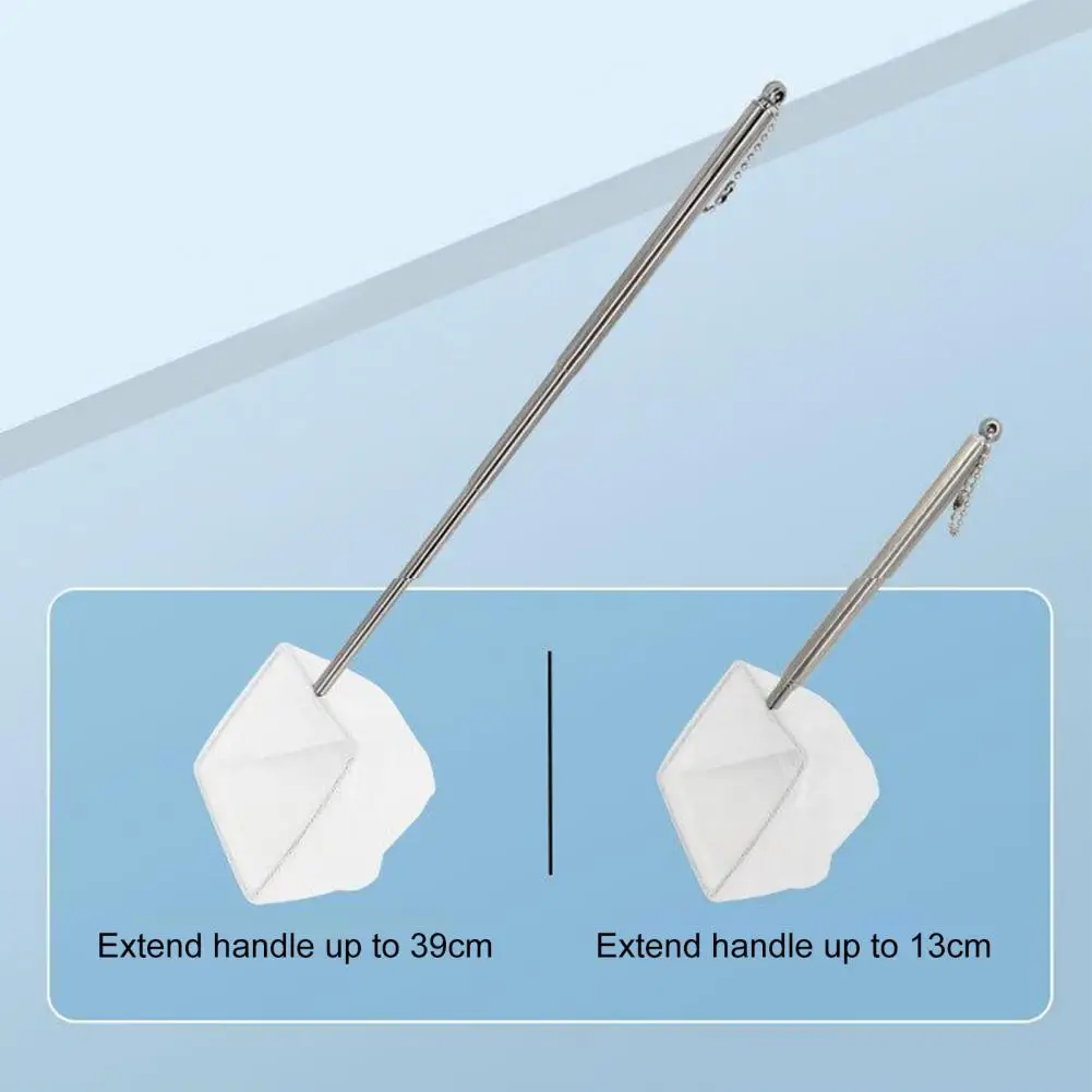 미니 어망 수족관 낚시 메쉬 텔레스코픽 물고기 뜰채, 긴 손잡이 어항 낚시 그물, 깊은 메쉬 가방, 어항