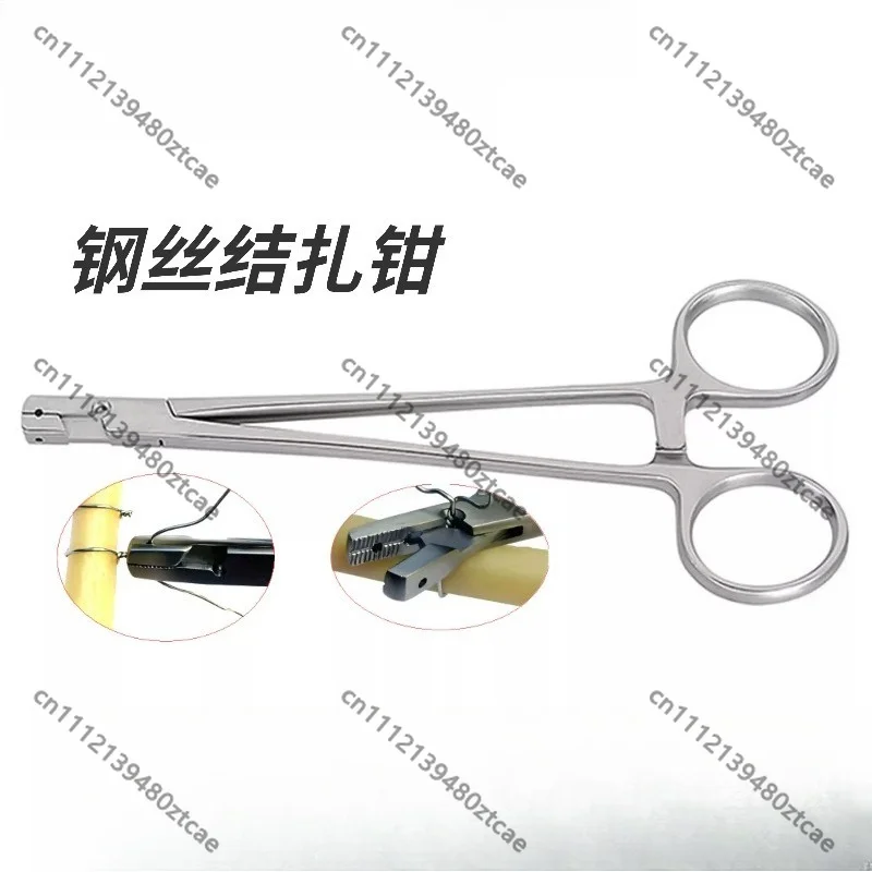 Veterinary Wire Twisting Ferrule Pliers Stainless Steel Pet Animal Fracture Orthopedic Instrument