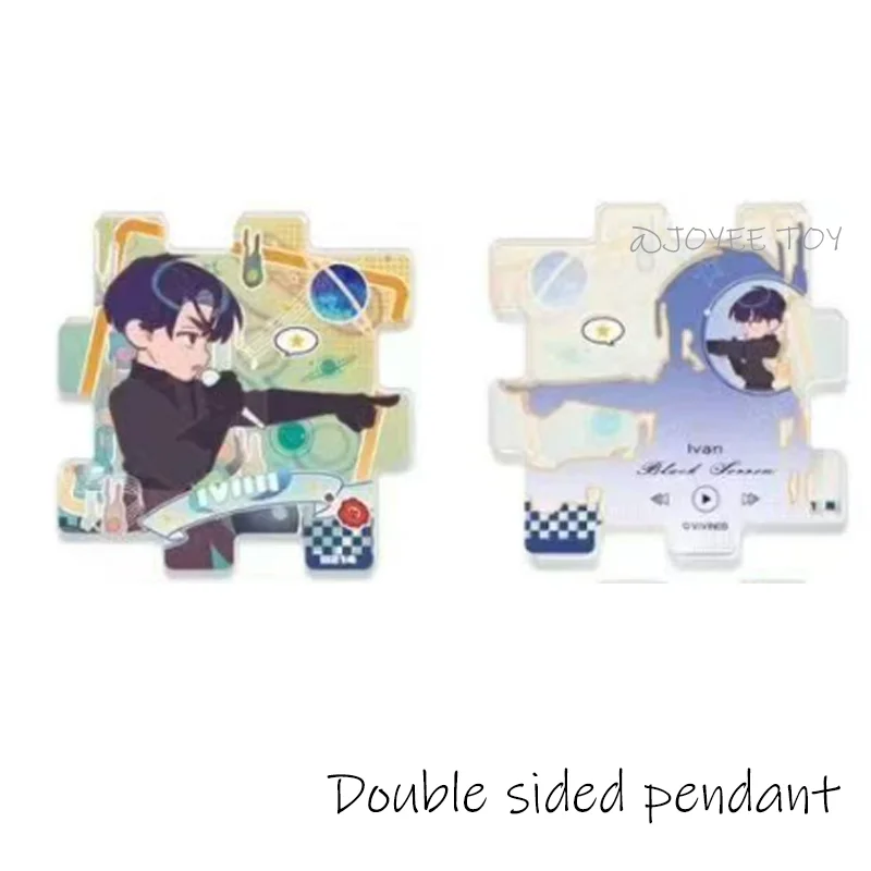 ALIEN STAGE ACG Puzzle Form Mizi Acryl Anhänger Sua Figur Doppelseitig Gemusterter Schlüsselanhänger Lvan Zubehör Luka Toys Hyuna