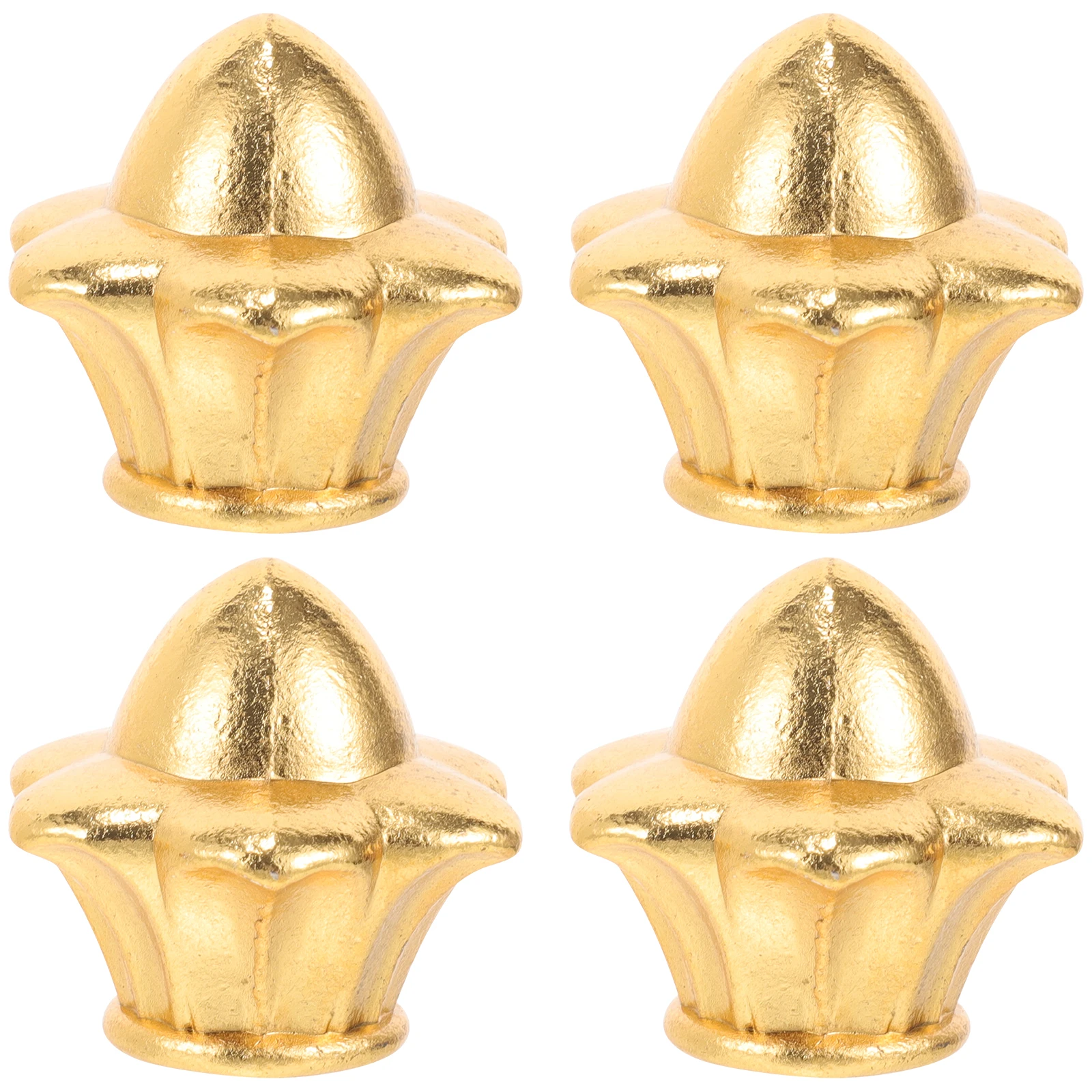 

4 Pcs Hexagon Finial for Desk Floor Table Lamp Shade Top Decorative Metal Knobs Floor Lamp Finial Creative Design