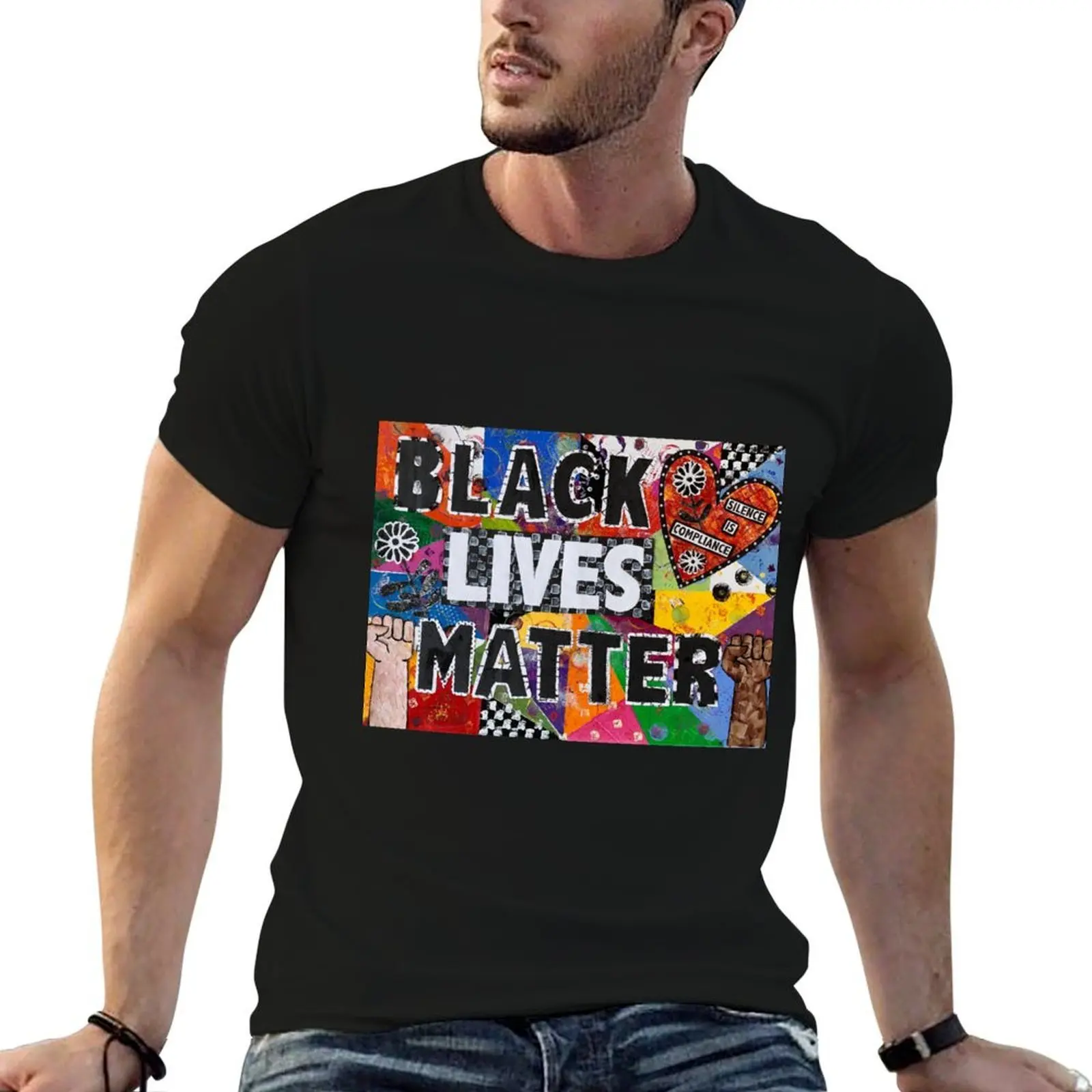 

Black Lives Matter Collage artwork T-Shirt man t shirt designer funny t shirts man T-Shirt
