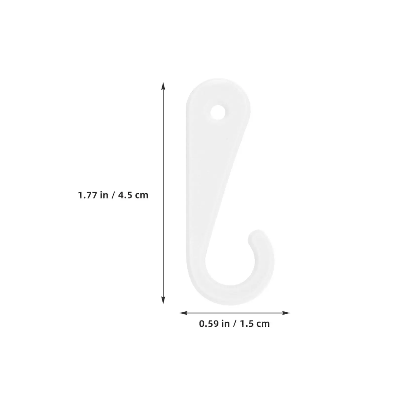 200 Pcs Socks Hooks Hat Retail Hanger Display Product Hanging Code Rack Black Basket view 4