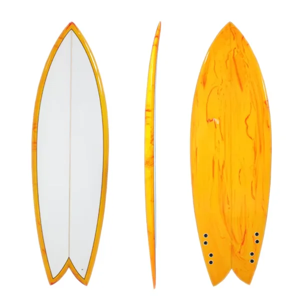 

Yellow Foam Surfboard Pu Shortboard for Surfing