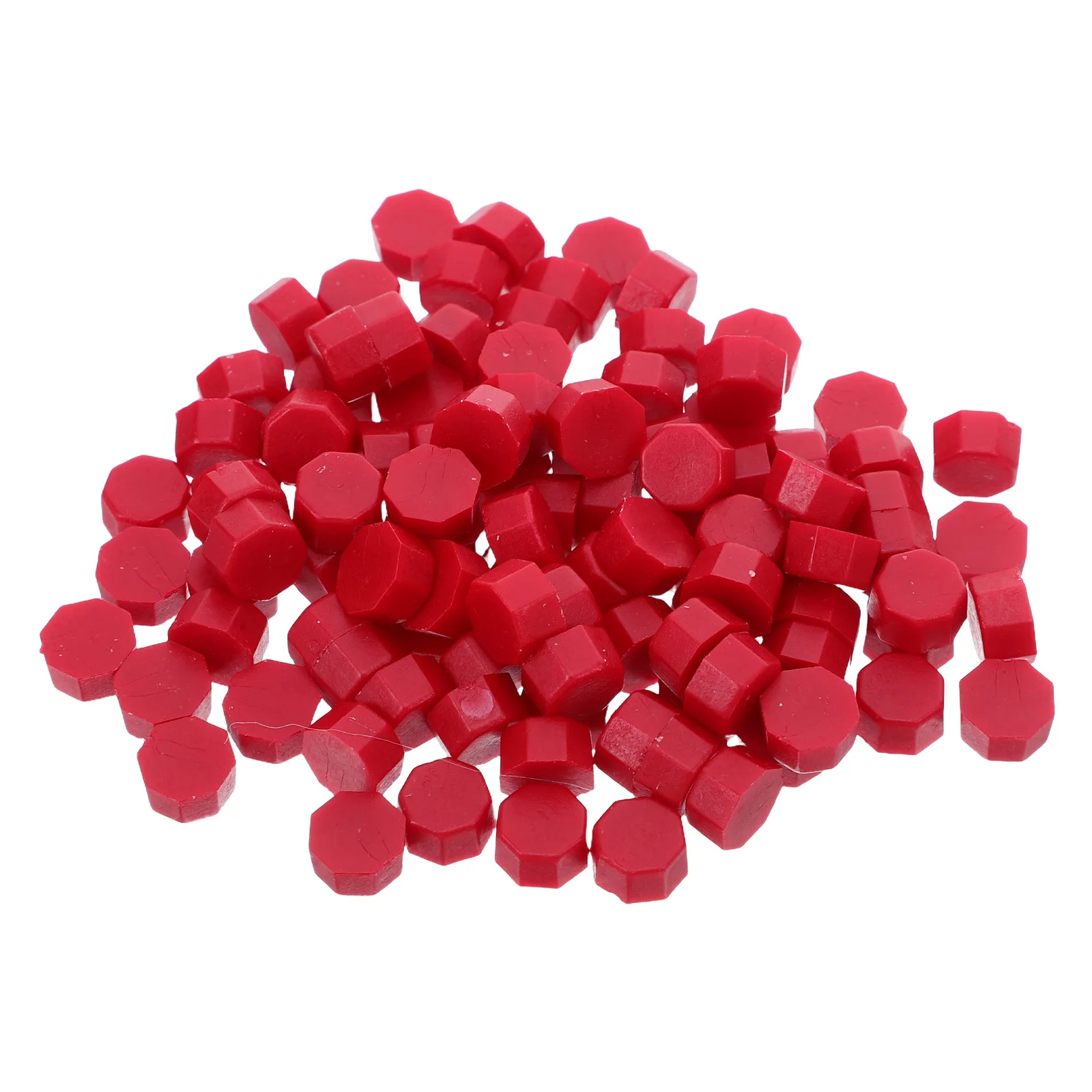 

6Packs Red Wax Seal Beads Octagon Sealing Wax Pellets for DIY Craft Envelope Present Wrapping Mailings Graduation Festive