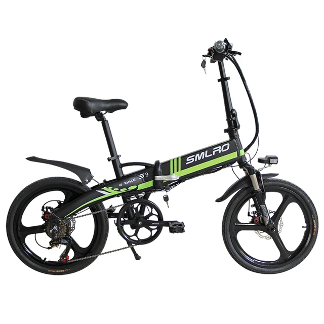 Smlro S9 20inch spoked wheel Folding Electric Bike 350W 10Ah Ebike Hidden  Battery City Mountain Bicycle Dropshipping For Woman - AliExpress