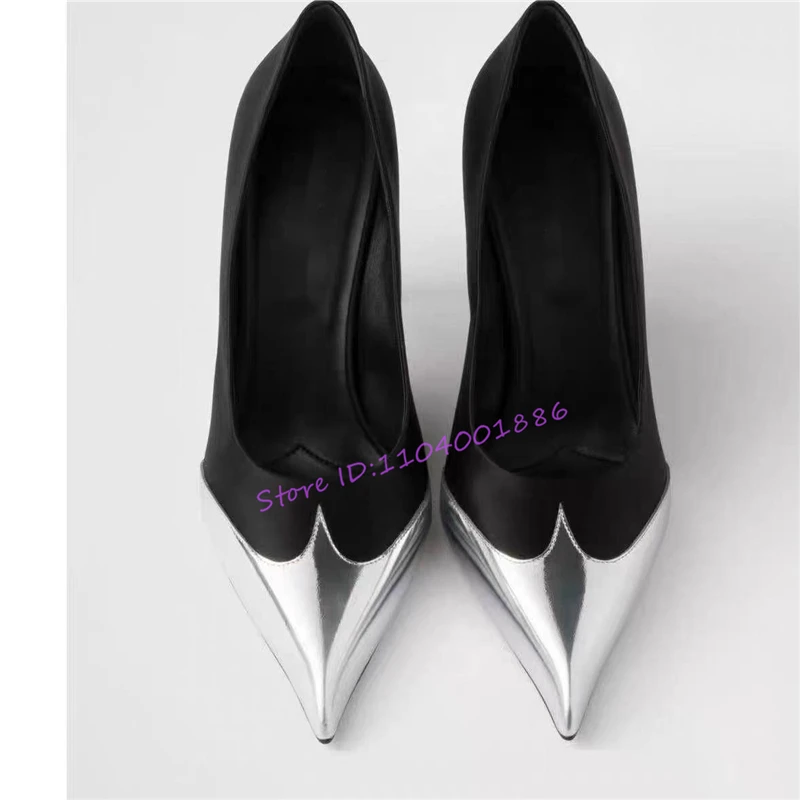 

Mixed Colors Pointed Toe Shallow Thin High Heels Sexy Versatile Genuine Leather Stiletto Pumps Fashion Party Banquet Dress Shoes