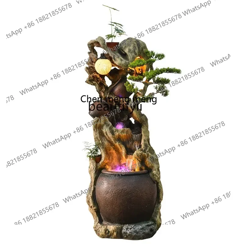 cn8350 LHY LBX New Chinese Style Zen Decoration Water Fountain Home Living Room and Hotel Club View