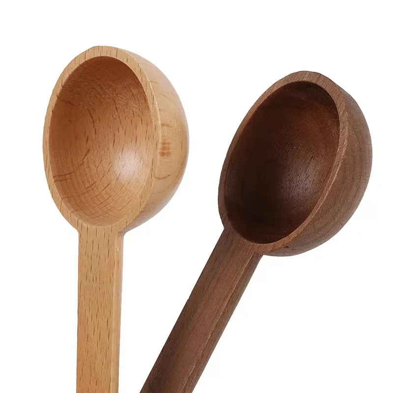 15ml Wood Coffee Scoops, Coffee Spoon Wooden Measuring Spoons Set Coffee Scoop for Measuring Beans Tea Home Kitchen Accessories