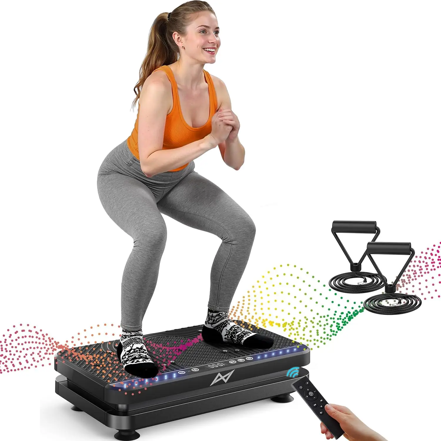 

Vibration Plate Exercise Machine for Full Body Workout, Weight Loss & Fat Burner, Home Gym Equipment