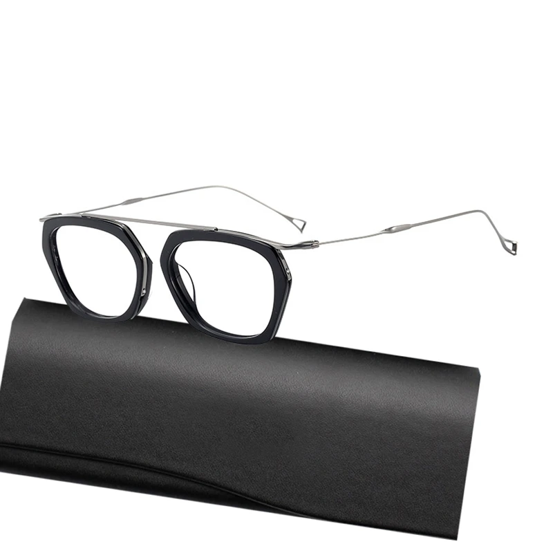 

Titanium Acetate Irregular Polygon Glasses Frame Men Vintage Optical Prescription Eyeglasses Women Brand Designer Myopia Eyewear