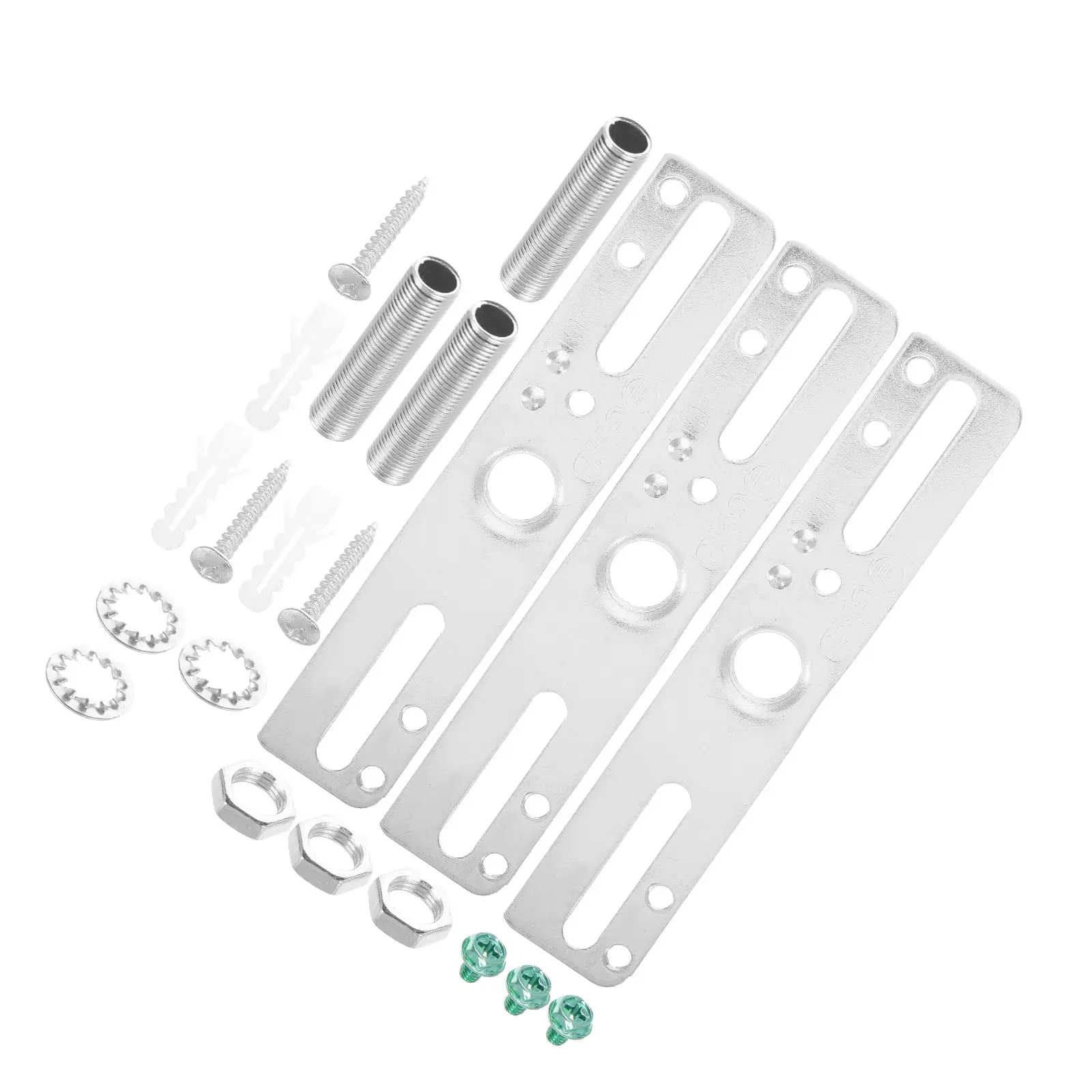 

3Sets Ceiling Light Fixture Mounting Bracket Straight Edge Metal Plate Accessories for Suspended Ceiling Hangers Lamp
