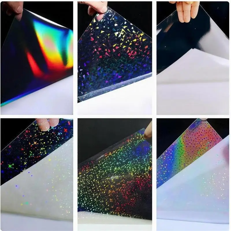 NEW SALE 10 Sheets Waterproof Cold Laminating Film Self-adhesive Paper Film DIY Package Card Photo Laminating Film