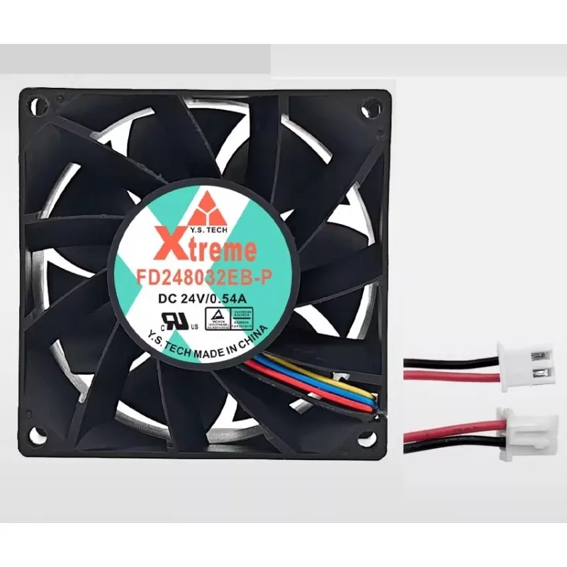 Fan for Y.S.TECH FD248032EB-P DC24V 0.54A 8032 80*80*32MM