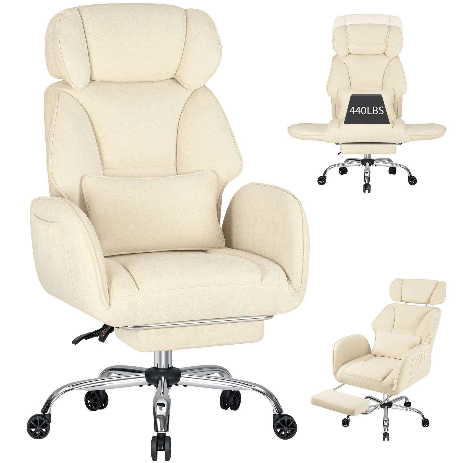 Adjustable Armrest Office Chair for Ultimate Comfort Ergonomic Design Height and Angle Adjustable Stylish Workspace Solution