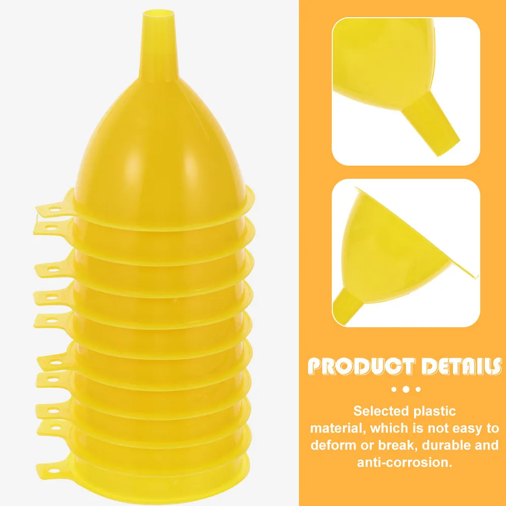 16Pcs Scientific Plastic Laboratory Funnels 60Mm Wide-Mouth Filling Funnel Corrosion Resistant for Science Classroom