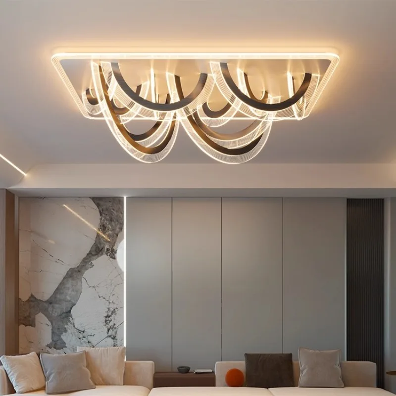 Warm and Creative Acrylic Ceiling Light Modern Simple Living Dining Room Bedroom Designer Ceiling Lamp Kitchen Villa Coffee Shop