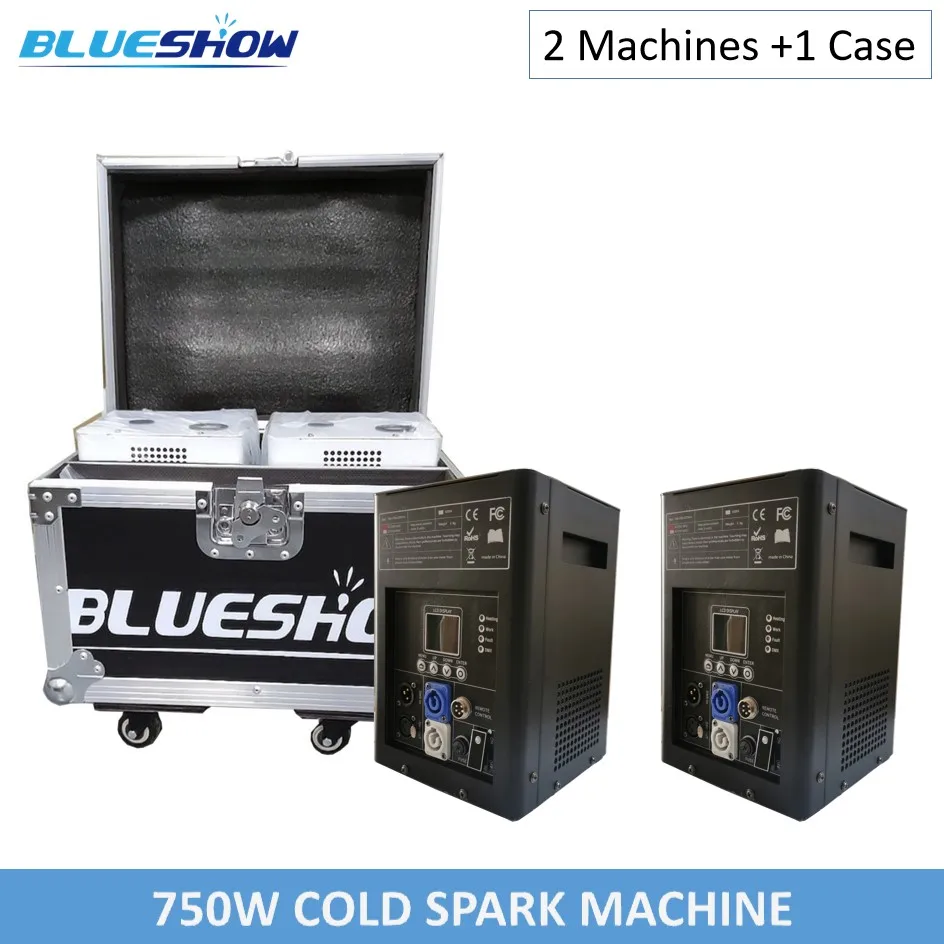 2x New 750W Cold Spark Machine or only Flycase Cold Firework