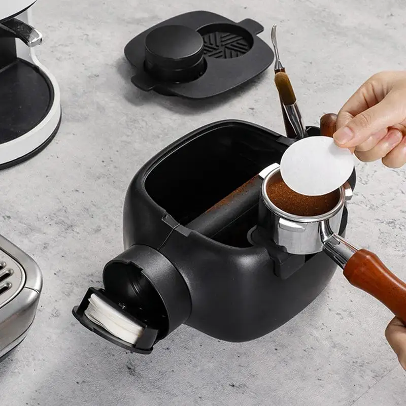 

Tamping Stand Solid Holder Anti Slip Espresso Tamper Station Waterproof Multi-Functional Espresso Tamp Tools For Family Friends