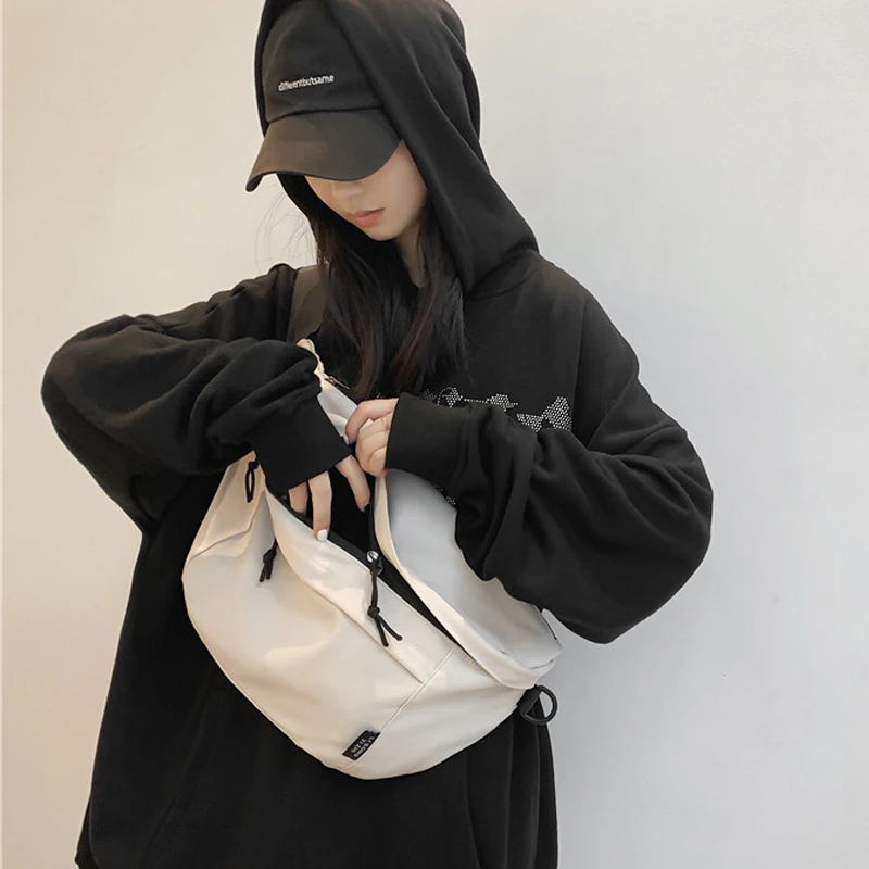 2024 Casual Sport Crossbody Chest Bag Trend marsupio Hip Pack Street Style donna borse da cintura capacità Nylon marsupi Unisex