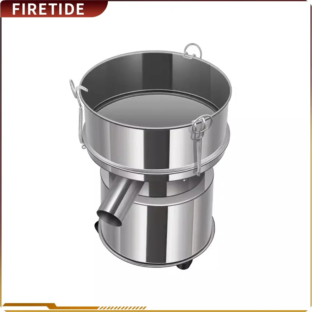 Electric Stainless Steel Screening Machine Powder Vibrating Sieving Machine Powder Vibrating Screen 20cm/30cm With 1Net &1Cover