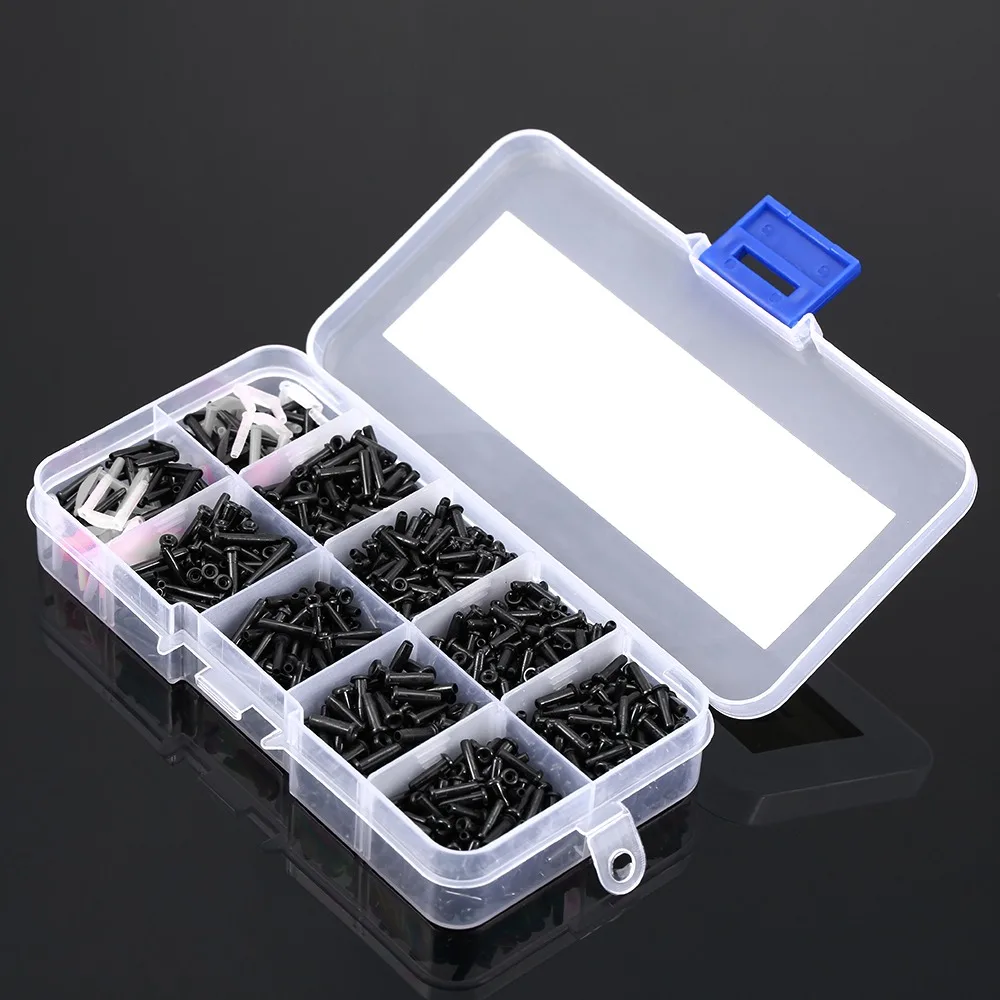 Nylon Badminton Racket Grommets Universal Size Multi-Size Set Racquet Grommets Black Badminton String Protector