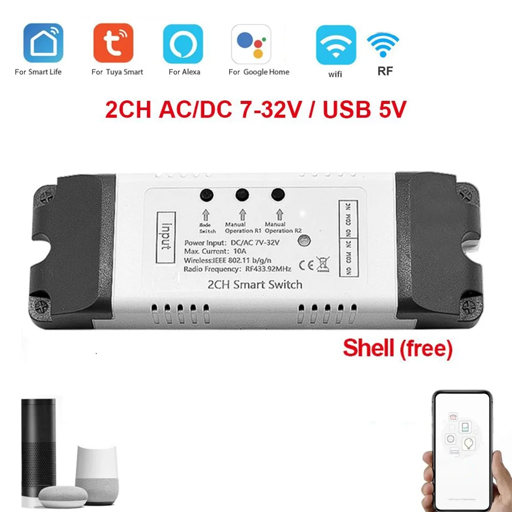 

Convenience Control Remote Garage Controller Voice Control Opener Accessory Control 120x38x25mm Wireless Control