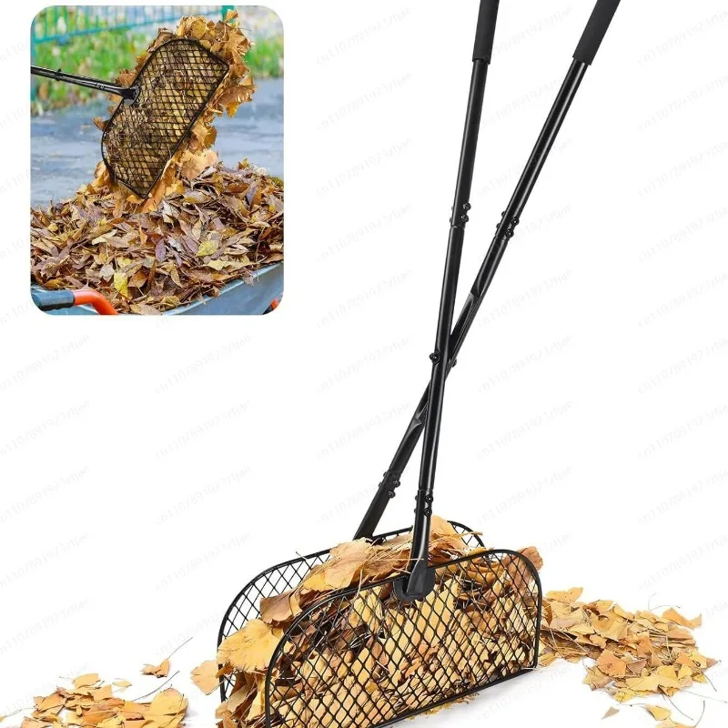 Gardening Garden  Clip Long Handle Light Metal  Grab Rake Leaf Collector Leafand Grass Picker
