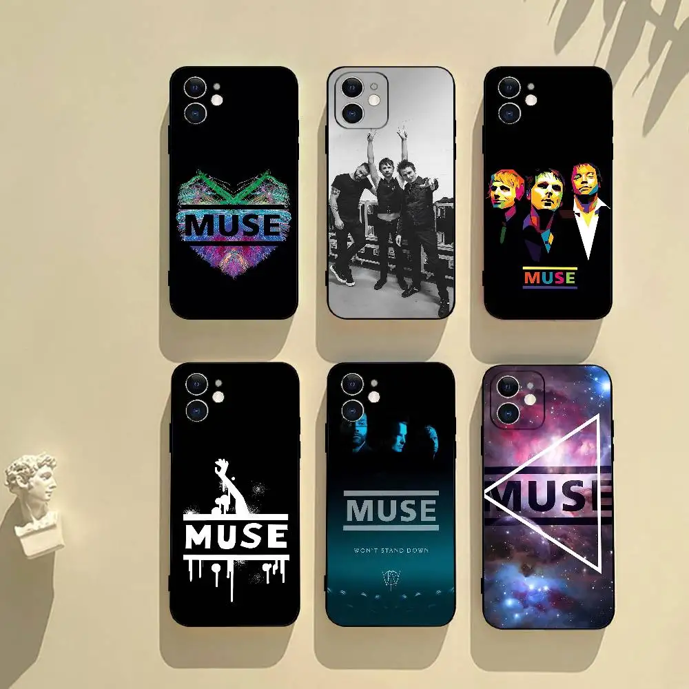 

Band N-MUSE Phone Case Black Phone Case For IPhone 17/16/15/13/14 Pro Max/ 11Plus/X/Xr/Xs Max 13mini