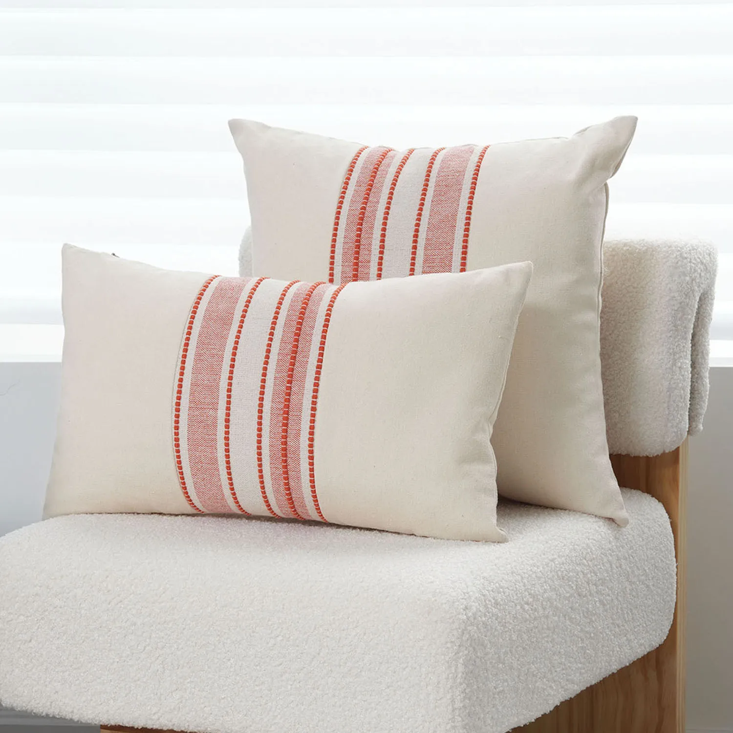 الشمال الحديثة بسيطة الغزل مصبوغ الربط وسادة غطاء ضوء الفاخرة المنزل لينة الديكور فندق غرفة المعيشة أريكة وسادة #6