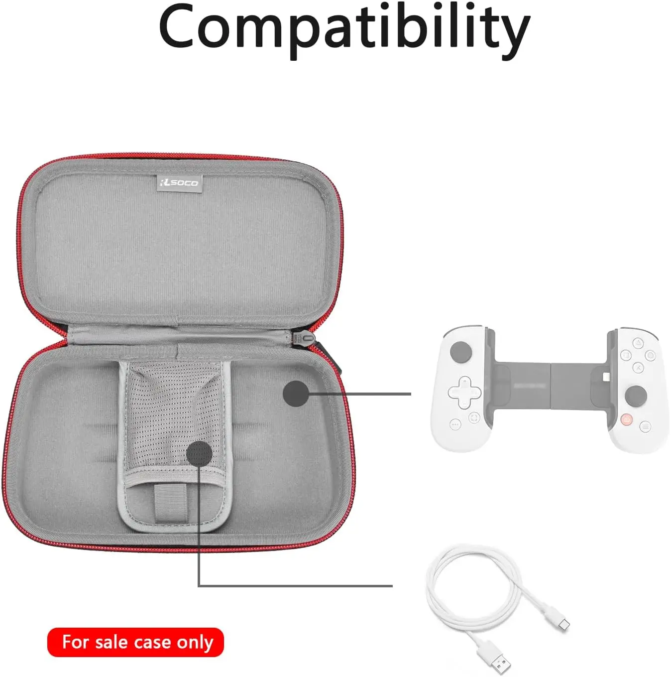 Etui RLSOCO do kontrolera BACKBONE One (2. i 1. generacji)/BACKBONE Pro Mobile Gaming Controller (tylko etui)