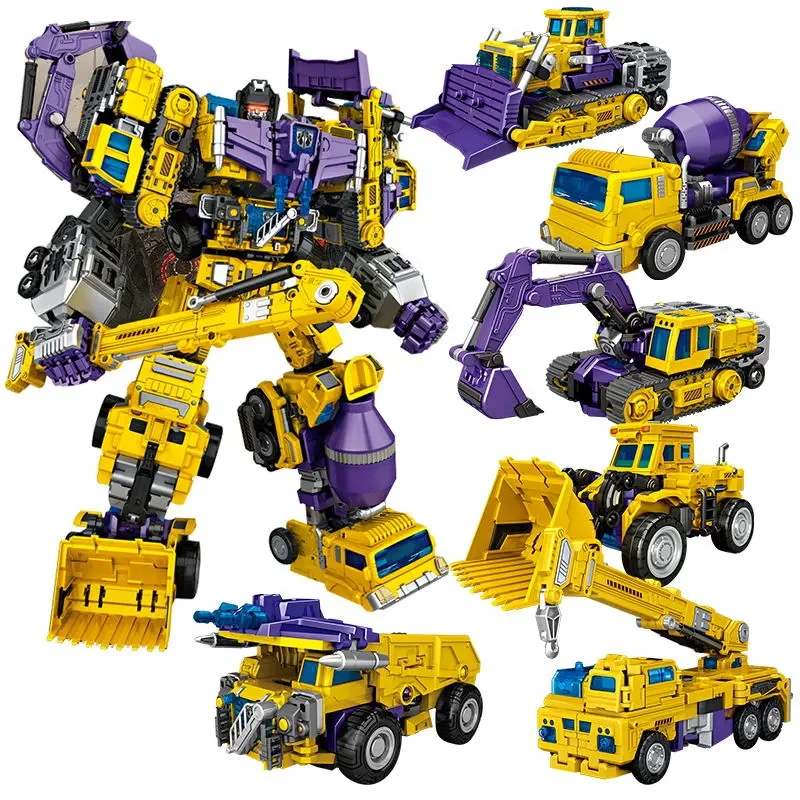 6 IN 1 NBK 42CM Devastator Toy Transformation KO Robot Car combination Action Figure excavator Blender Model NO BOX