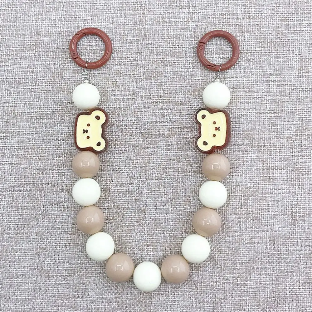 DIY الاكريليك توليب مطرز سلسلة كيرينغ مكافحة فقدان انفصال حقيبة قلادة الكرتون الملونة الهاتف الحبل امرأة الفتيات