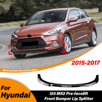 For Hyundai I20 MK2 Pre-facelift 2015 2016 2017 Automobile Front Bumper Splitter Lip Front Spoiler Protection Board Body Kit