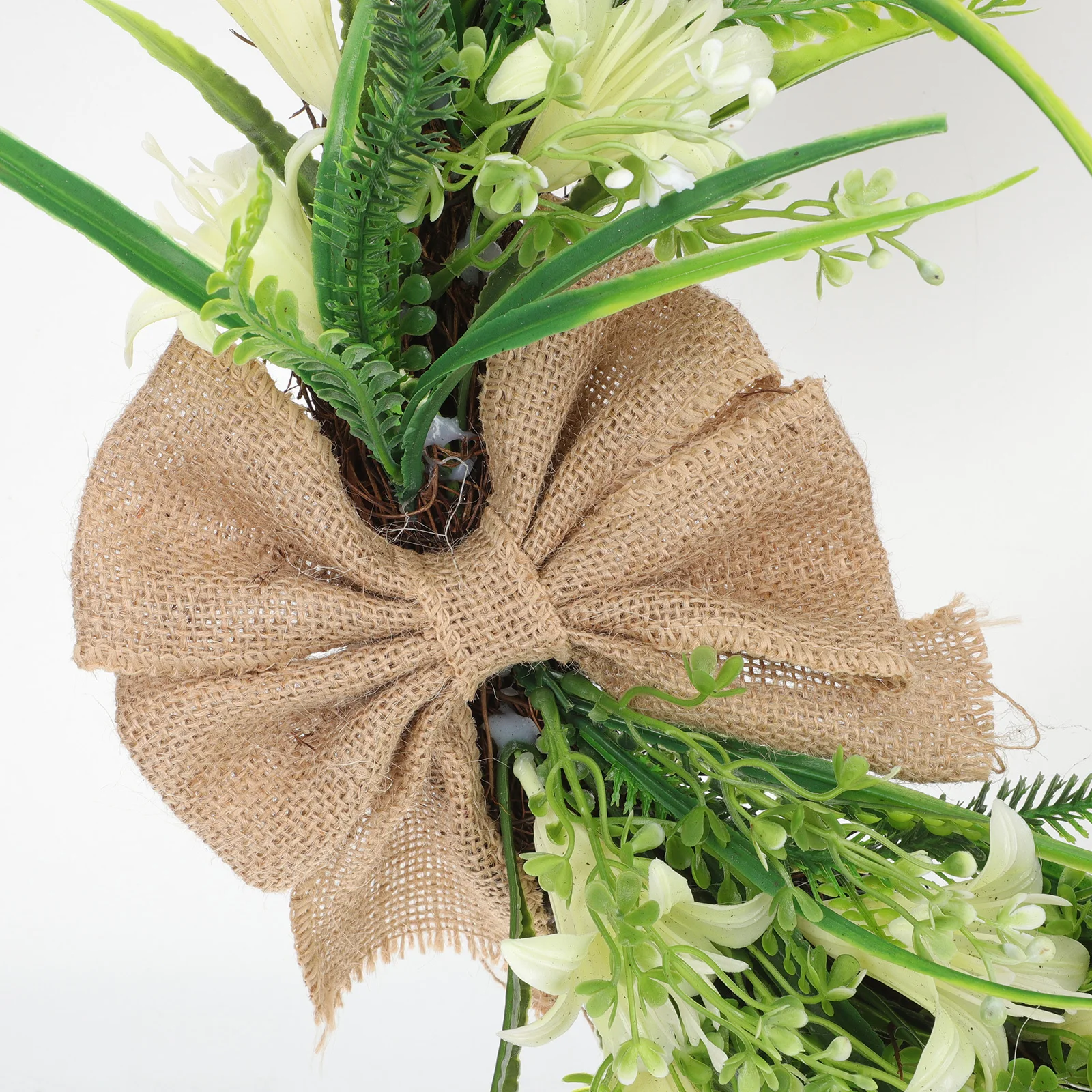 

Easter Wreath Front Door Hanging Artificial Flower Bouquet Cross Rattan Decor Easter Party Supplies Door Wreath Decor