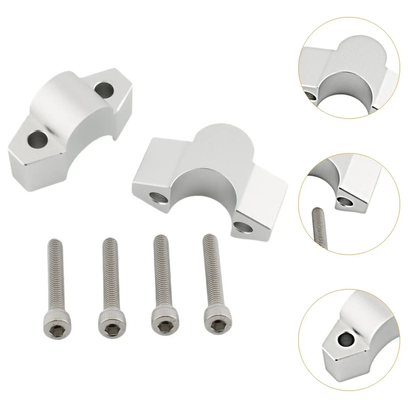 Motorbike Handlebar Riser Clamp 25mm Height Sturdy Easy to Install for Honda ADV 150 160 350 X-ADV