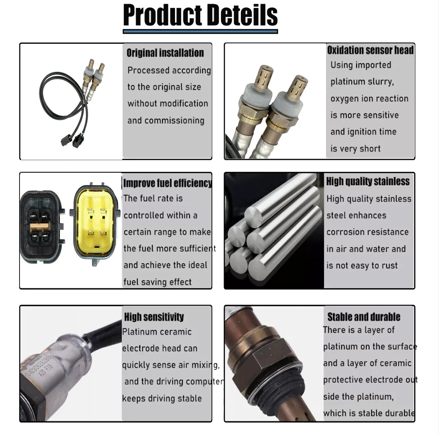 2pcs Front Rear Oxygen O2 Sensor For 2006 2007 2008 Chevrolet Aveo Aveo5 Pontiac Wave Suzuki Swift+ 2006 2007 Pontiac Wave5 1.6L