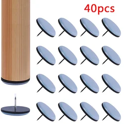 40pcs Furniture Sliders Table Feet Slider Pad Floor Protector Moving Anti-abrasion Furniture Nail Self-Adhesive Chair Leg Pads