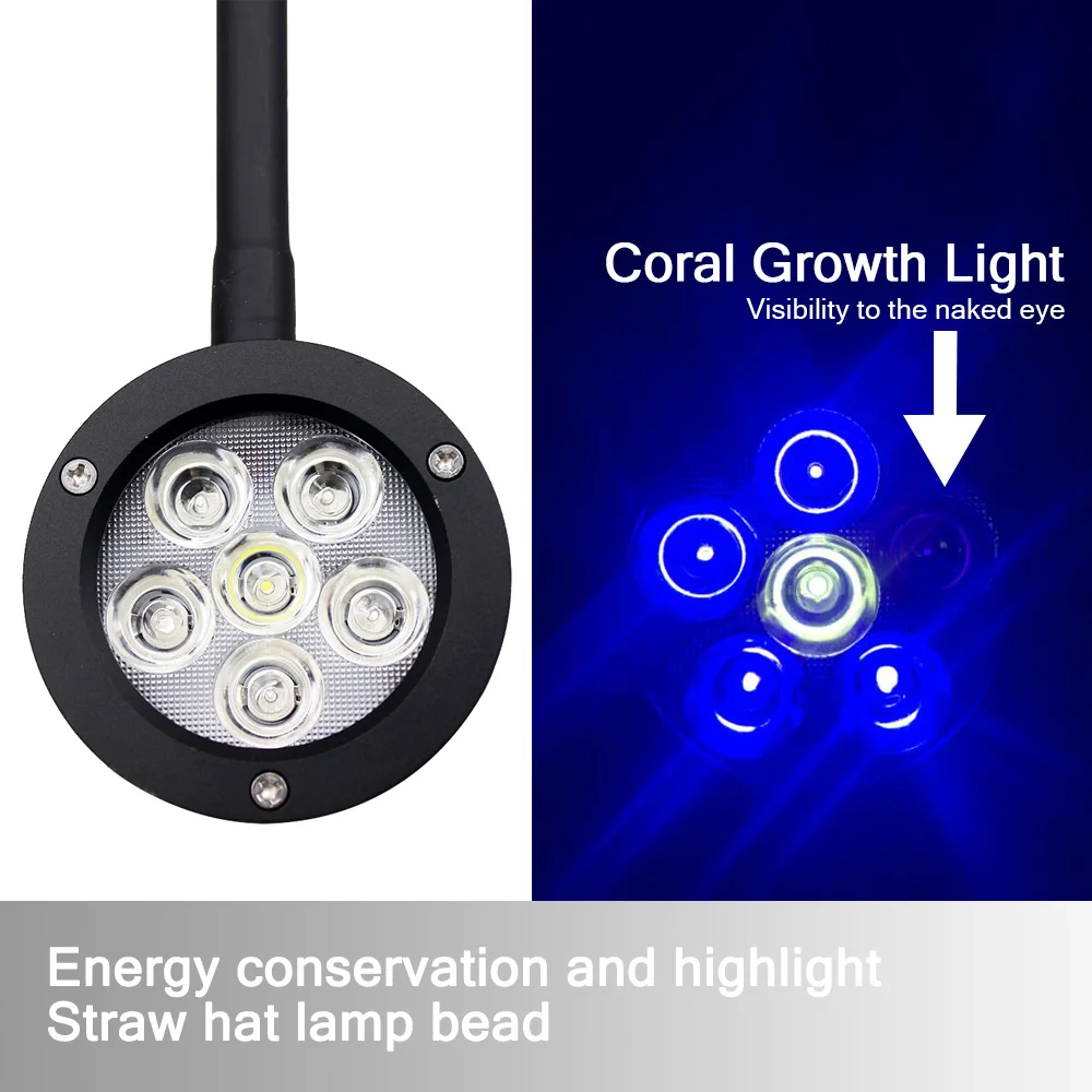 Marine Aquarium LED Light For 30~50CM Marine Reef Tank For Coral LPS 100~240V