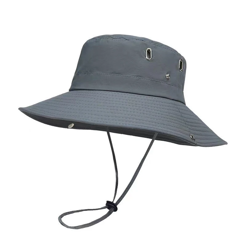 Outdoor Fishing Cap Sun Hats For Men Wide Brim Anti-UV Protection Women Bucket Hat Summer Hiking Fisherman Caps For Fishing