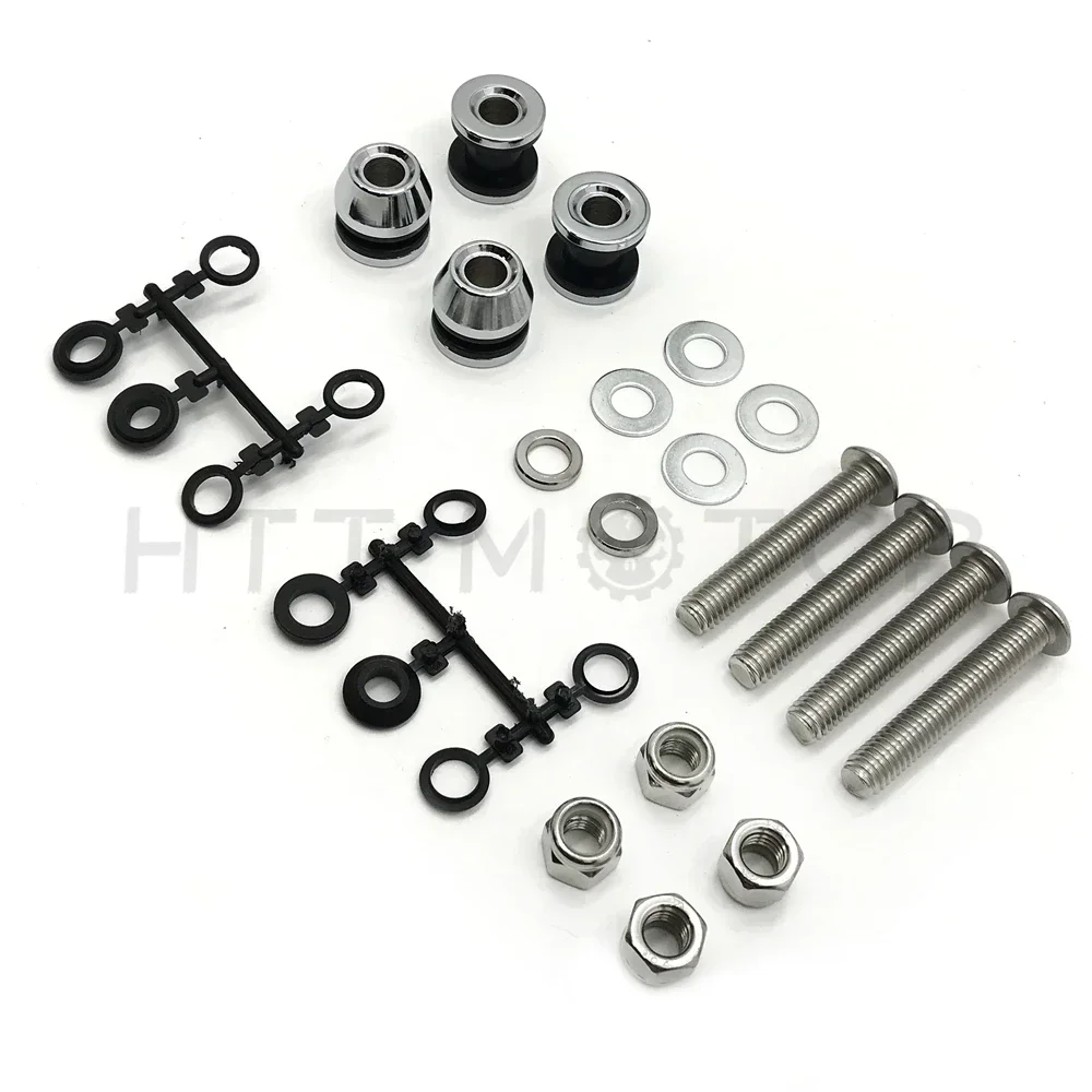 Sissy Bar Docking Hardware Kit for Harley Davidson Dyna FXDWG 06-08 Dyna FXDF2008-Up 2000-2002 Softail FLSTF/FX