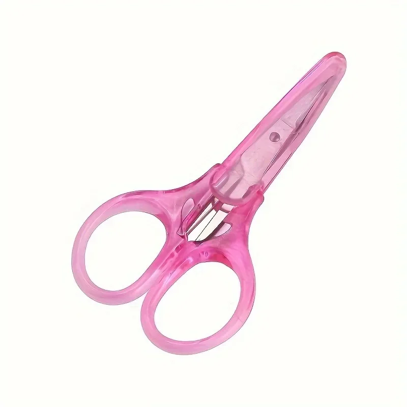 1pc Compact Precision Craft Scissors Sharp Stainless Steel Blades with Protective Cap For Paper Cutting Scrapbooking Sewing
