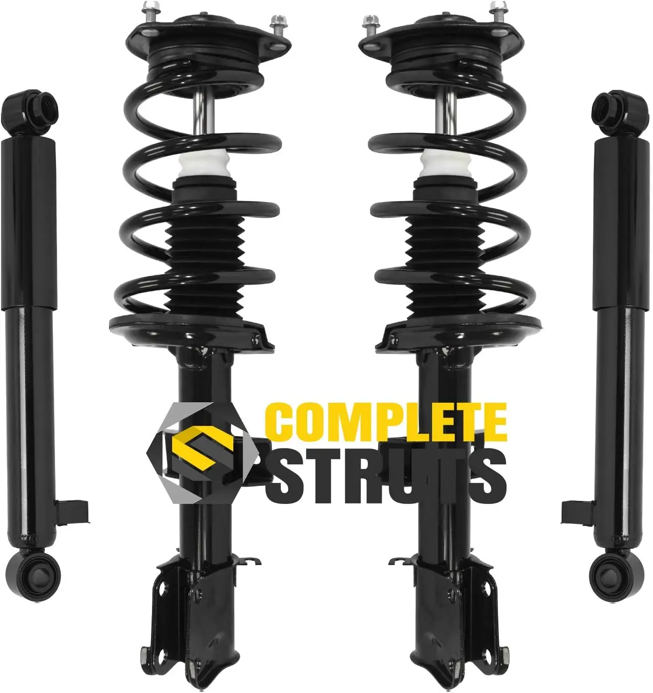 

Front Quick Complete Strut Assemblies with Coil Springs and Rear Shock Absorbers Replacement for 2011-2013 Kia Sorento - Set of